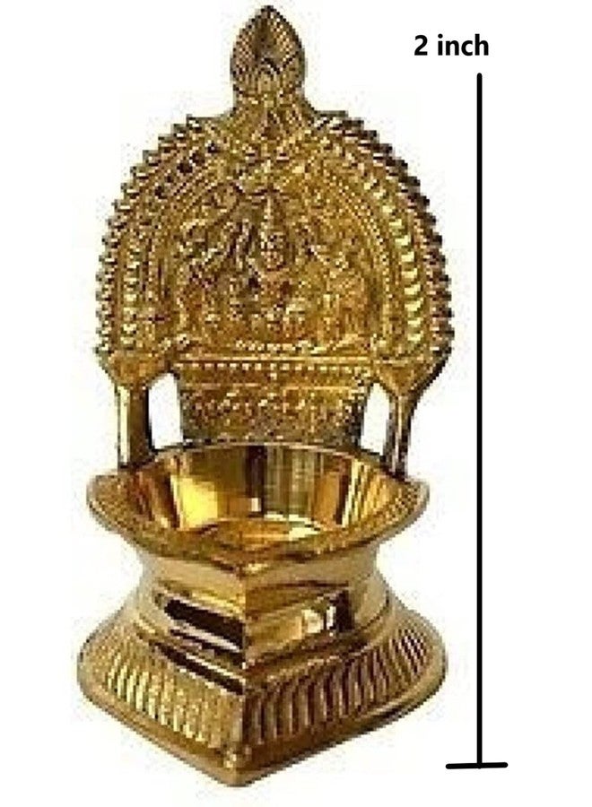 Skywalk Metal Brass Laxmi Diya for Puja - Image 2